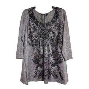 Women's Apt. 9 3/4 Sleeve Tunic Blouse Top Size 1X